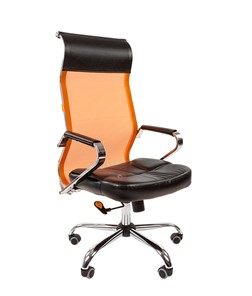 Компьютерное кресло CHAIRMAN 700 сетка, цвет оранжевый в Орске