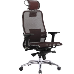 Офисное кресло Samurai S-3.04, темно-бордовый в Бузулуке