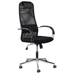 Кресло Brabix Premium Pilot EX-610 CH (хром, ткань-сетка, черное) 532417 в Бузулуке