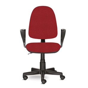 Кресло офисное Brabix Prestige Ergo MG-311 (регулируемая эргономичная спинка, ткань, красное) 532424 в Бузулуке