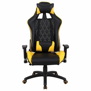 Офисное кресло Brabix GT Master GM-110 (две подушки, экокожа, черное/желтое) 531927 в Бузулуке