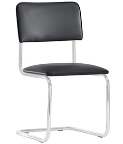 Офисный стул Sylwia chrome P100, кож/зам V4 в Оренбурге