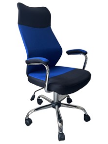 Кресло офисное C168 черный/синий в Орске