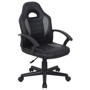 Офисное кресло BRABIX "Spark GM-201", экокожа, черное/серое, 532504 в Бузулуке