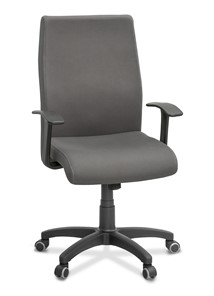 Офисное кресло для руководителя Like, ткань TW / серая в Бузулуке