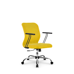 Кресло офисное SU-Mr-4/подл.109/осн.003  желтый в Орске