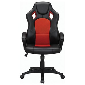 Офисное кресло Brabix Rider EX-544 (экокожа черная/ткань красная) 531583 в Бузулуке