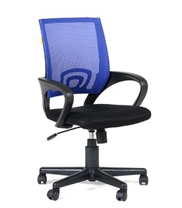 Офисное кресло CHAIRMAN 696 black Сетчатый акрил DW61 синий в Бузулуке