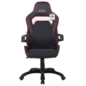 Компьютерное кресло Brabix Nitro GM-001 (ткань, экокожа, черное, вставки красные) 531816 в Бузулуке