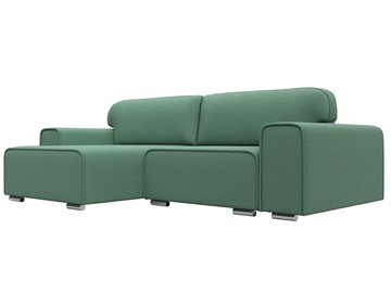 Угловой диван с оттоманкой Лига-029, Амур зеленый (Рогожка) в Бузулуке