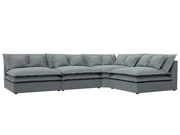 Угловой диван Лига-040, Амур серый (рогожка) в Бузулуке