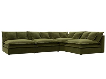 Угловой диван Лига-040, Зеленый (микровельвет) в Бузулуке