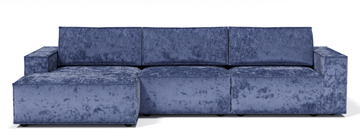 Угловой диван с оттоманкой Лофт 357х159х93 (Ремни/Еврокнижка) в Орске