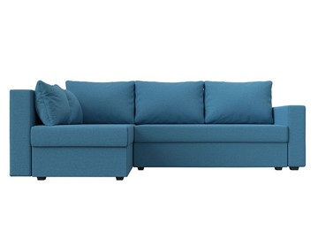 Угловой раскладной диван Мансберг, Амур голубой (Рогожка) в Бузулуке
