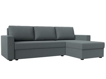 Угловой диван с оттоманкой Траумберг Лайт, Амур серый (Рогожка) в Бузулуке