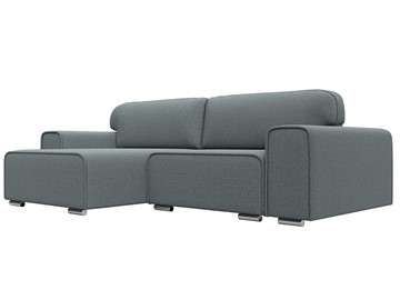 Угловой диван с оттоманкой Лига-029, Амур серый (Рогожка) в Бузулуке