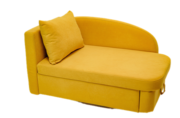 Мягкий диван левый Тедди желтый в Оренбурге