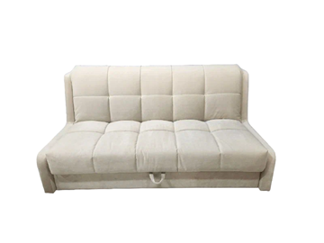 Прямой диван Аккордеон-Кровать 1,55 с каретной утяжкой, клетка (НПБ) в Орске