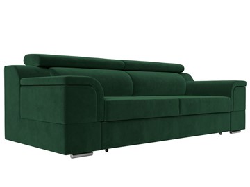 Прямой диван Лига-003 НПБ, Зеленый (Велюр) в Бузулуке