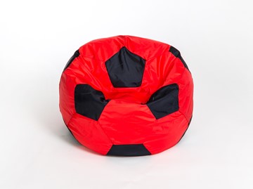 Кресло-мешок Мяч большой, красно-черный в Бузулуке