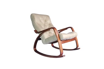 Кресло-качалка Гранд, замша крем в Бузулуке