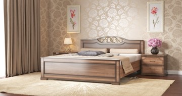 Кровать полутороспальная СВ-Стиль Жасмин 140*200 с основанием в Бузулуке