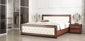 Кровать 2-спальная СВ-Стиль Стиль 2, 160х200, кожзам, с основанием в Орске