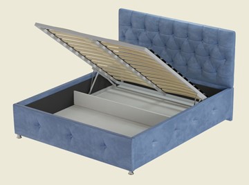 Двуспальная кровать Соня Афины 160х200 с подъемным механизмом и дном в Орске