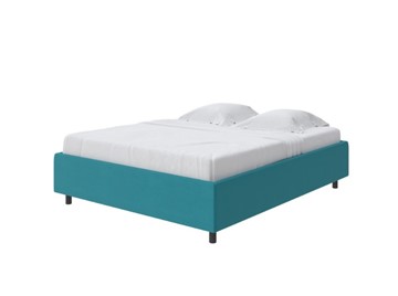 Двуспальная кровать Como (Veda) Base 1 140x200, Велюр (Forest 562 Голубой) в Бузулуке