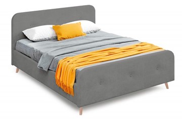 Кровать 2-х спальная Мебельград Сиерра 1600 (без основания) Торонто серый в Бузулуке