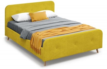 Кровать 2-спальная Мебельград Сиерра 1800 (с подъемным механизмом и коробом) Торонто горчица в Бузулуке