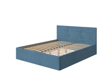 Кровать Vector Plus 160х200, Велюр (Monopoly Прованский синий (792)) в Орске
