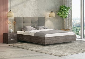 Двуспальная кровать Сонум Victoria (ясень анкор) 200х190 с основанием в Бузулуке