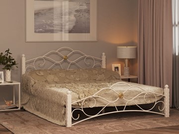 Кровать двуспальная Гарда 3, 160х200, белая в Орске