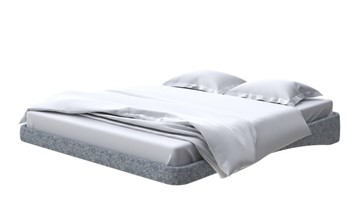 Парящая кровать 160х200, Рогожка (Levis 85 Серый) в Бузулуке