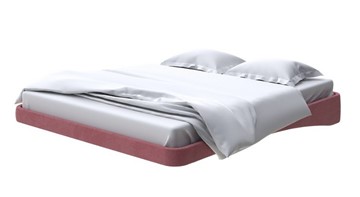 Парящая кровать 160х200, Велюр (Ultra Багряный) в Бузулуке