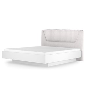 Кровать с подъемным механизмом Кураж Марсель-11 (Белый, ткань Catania white) 1400 в Бузулуке