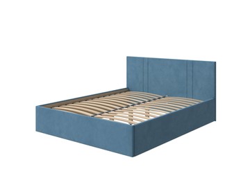 Кровать Helix Plus 90х200, Велюр (Monopoly Прованский синий (792)) в Орске