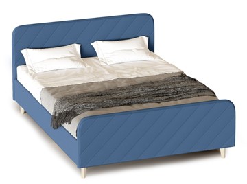 Кровать Мебельград Мелоди 900 (с основанием) Альба синий в Бузулуке