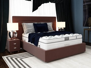 Кровать 2-спальная Modern/Island M 180х200, Флок (Велсофт Спелая слива) в Орске