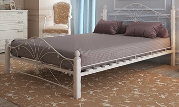 Кровать двуспальная Фортуна 1, 1600, белый/белый в Орске