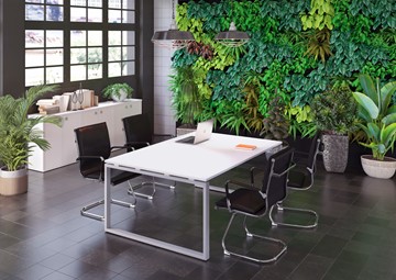 Офисный комплект мебели Metal System Style (Серый/Белый) в Бузулуке