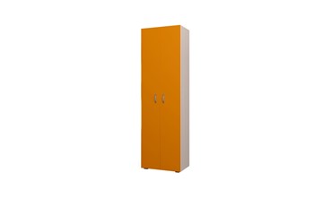 Распашной детский шкаф 600 ДО Млечный дуб, Оранжевый в Бузулуке