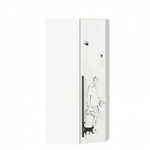 Угловой шкаф Джоли 45 ЛД 535.030, Серый шелк в Бузулуке