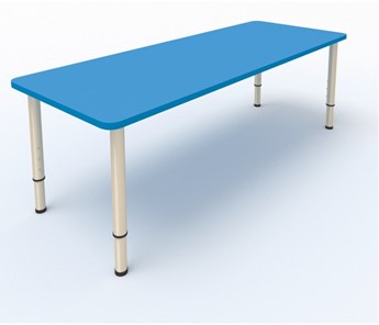 Детский стол 2-местный  (по одну сторону столешн.) СДО-2 (0-3) синий (МДФ) в Орске