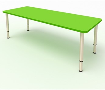Детский стол 2-местный  (по одну сторону столешн.) СДО-2 (0-3) зеленый (МДФ) в Орске