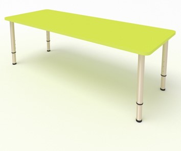 Детский стол 2-местный  (по одну сторону столешн.) СДО-2 (0-3) желтый (МДФ) в Орске
