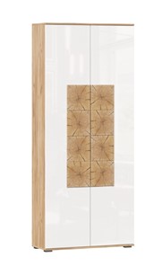 Шкаф двухстворчатый Фиджи с декоративными накладками 659.310, Дуб Золотой/Белый в Оренбурге