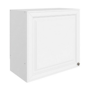 Шкаф кухонный Мишель под вытяжку L600 H566 (1 дв. гл.) эмаль (белый/белый) в Орске