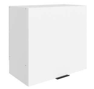 Шкаф настенный Стоун L600 Н566 (1 дв. гл.) (белый/джелато софттач) в Орске